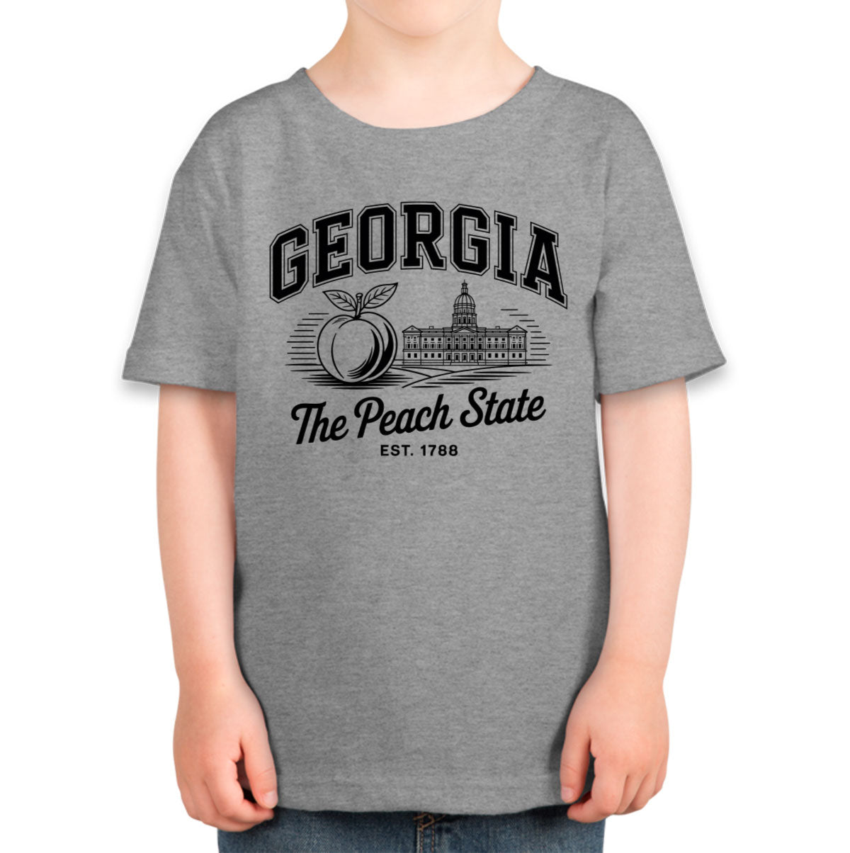 Georgia Cityscape Illustration The Peach State Toddler T-shirt