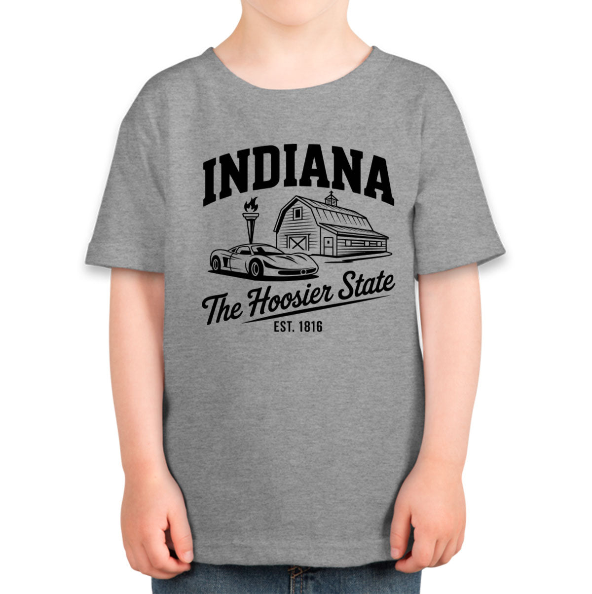 Indiana Cityscape Illustration The Hoosier State Toddler T-shirt
