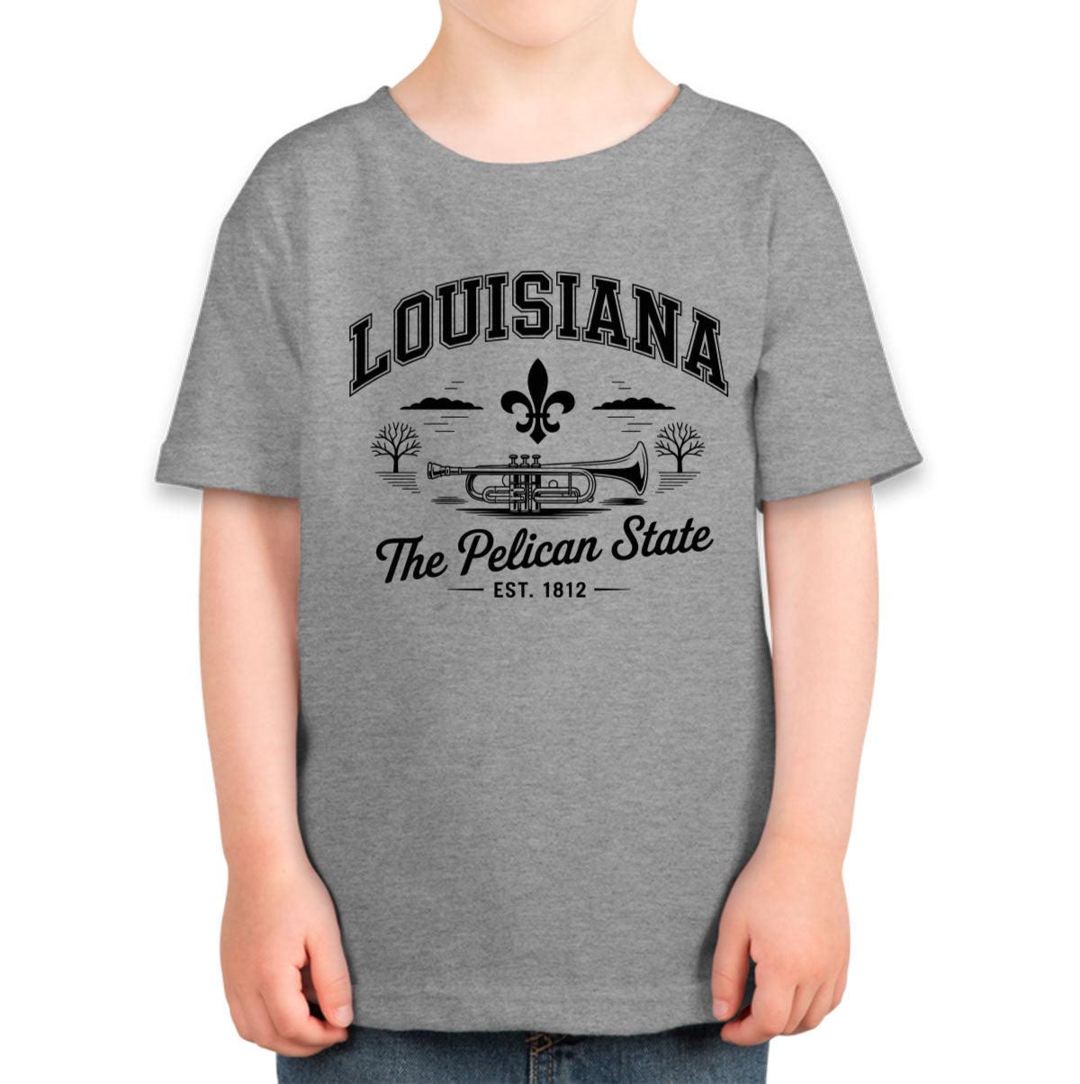 Louisiana Cityscape Illustration The Pelican State Toddler T-shirt