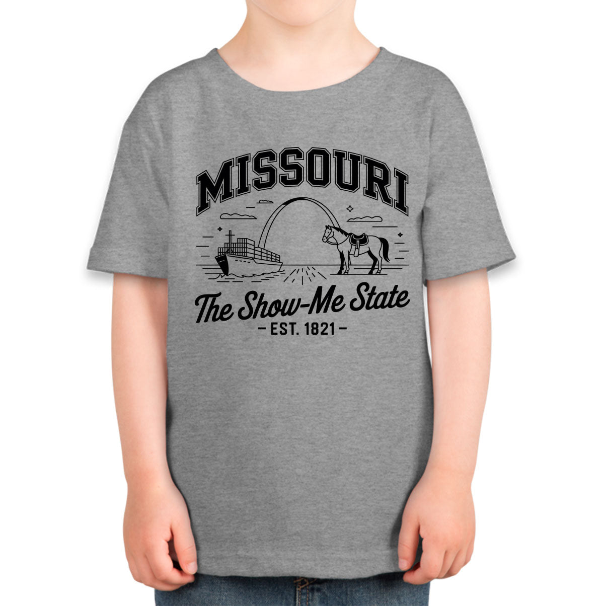 Missouri Cityscape Illustration The Show Me State Toddler T-shirt