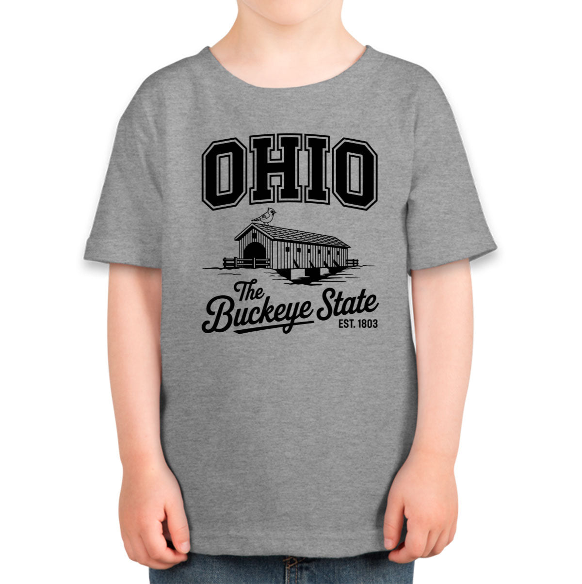 Ohio Cityscape Illustration The Buckeye State Toddler T-shirt