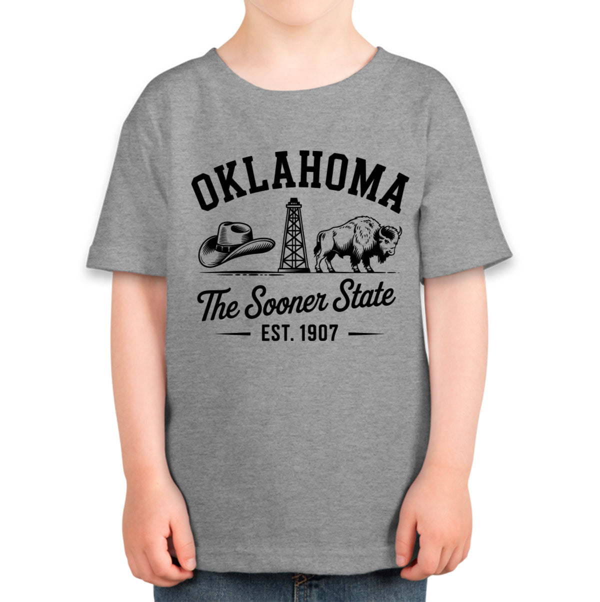 Oklahoma Cityscape Illustration The Sooner State Toddler T-shirt