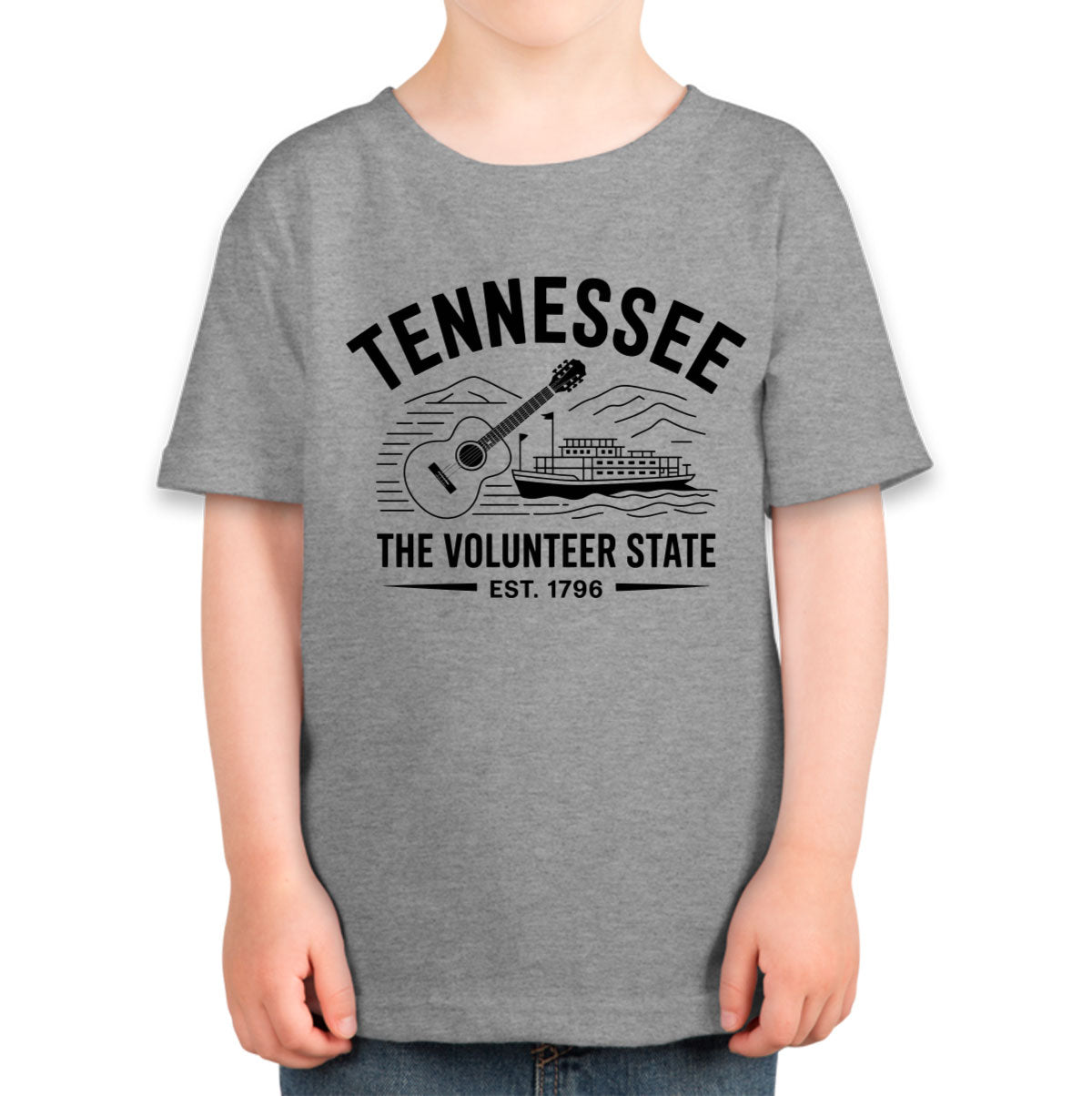 Tennessee Cityscape Illustration The Volunteer State Toddler T-shirt