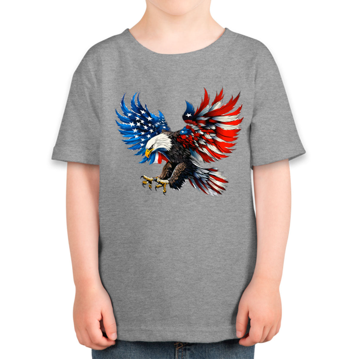 American Eagle Flag Independence Day Patriotic Toddler T-shirt
