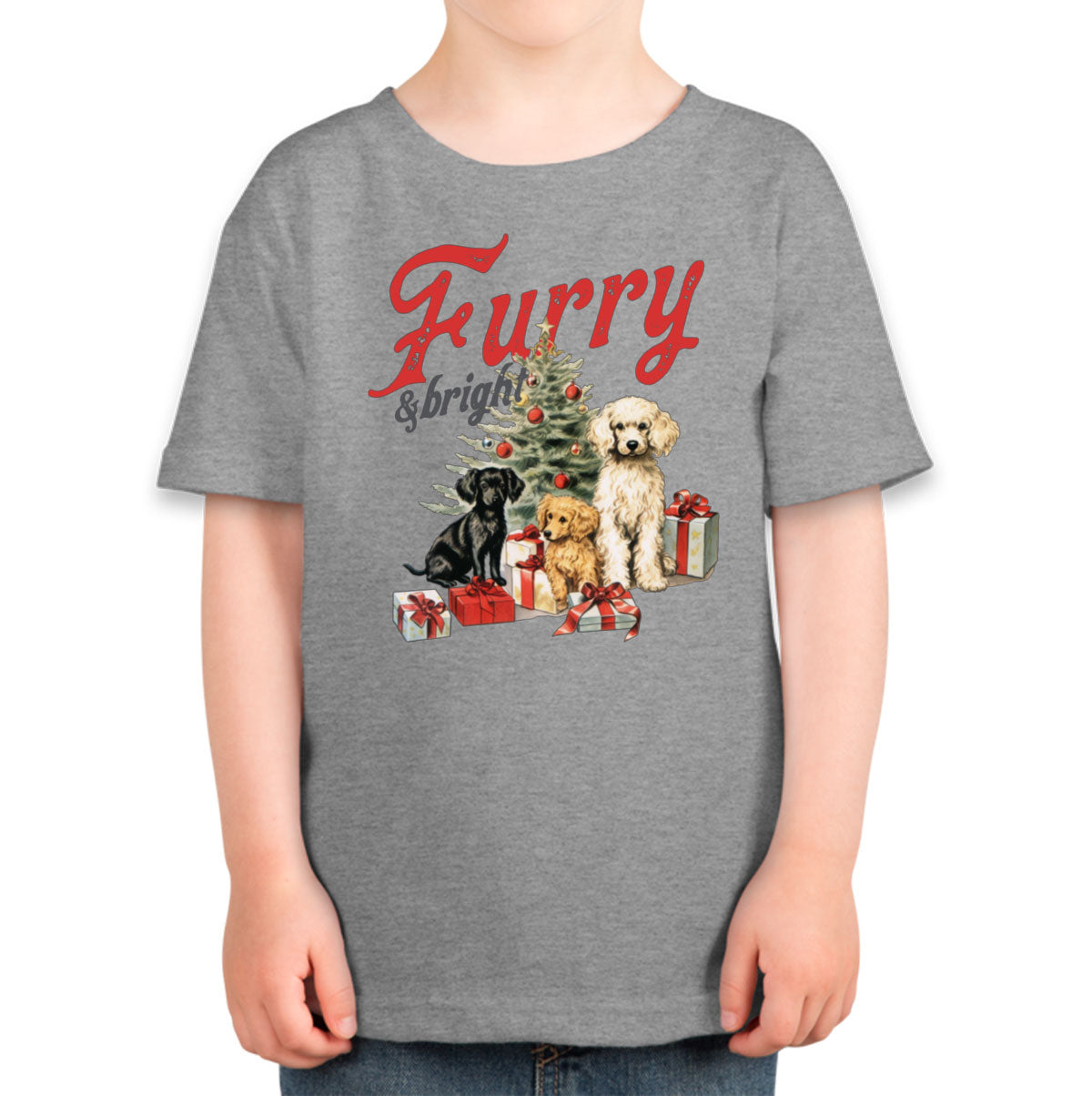 Furry And Bright Christmas Toddler T-shirt