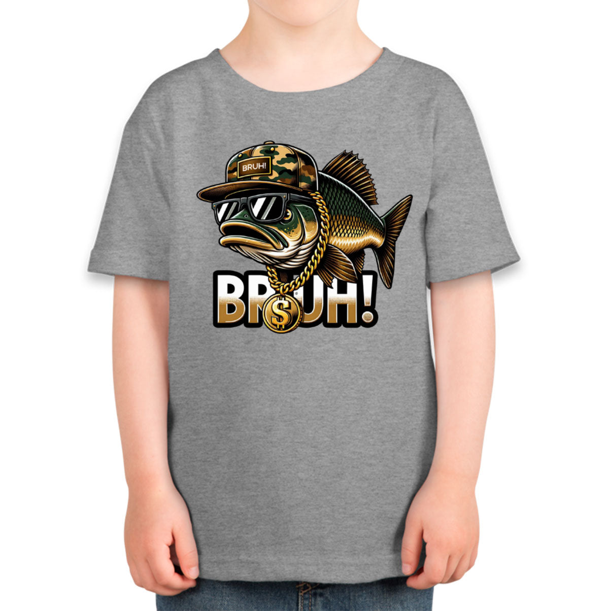 Funny Bass Fishing Toddler T-shirt