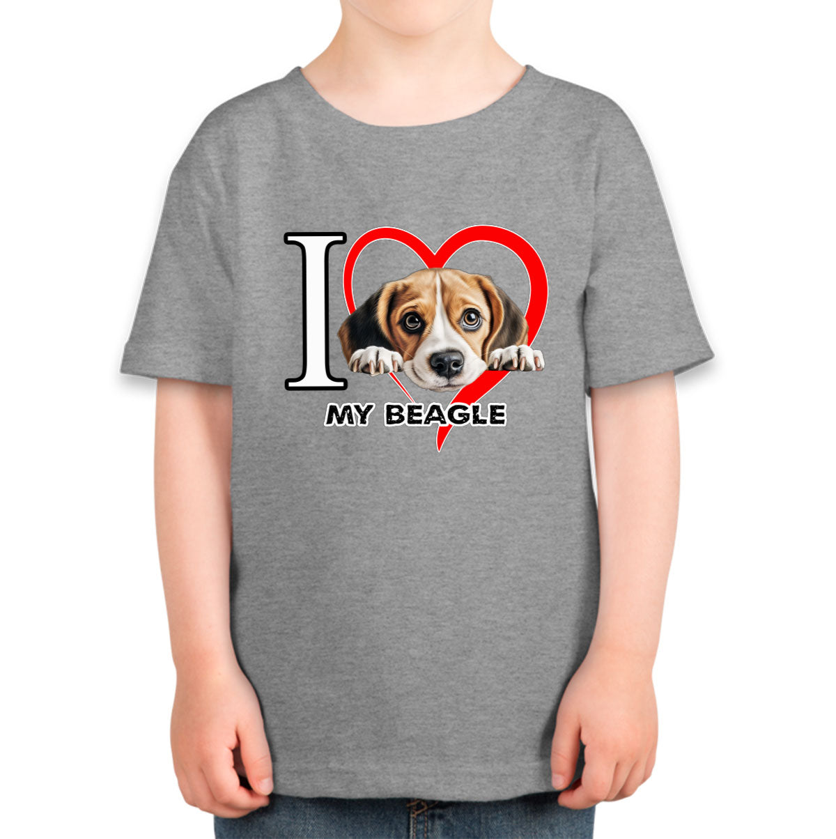 I Love My Beagle Dog Toddler T-shirt