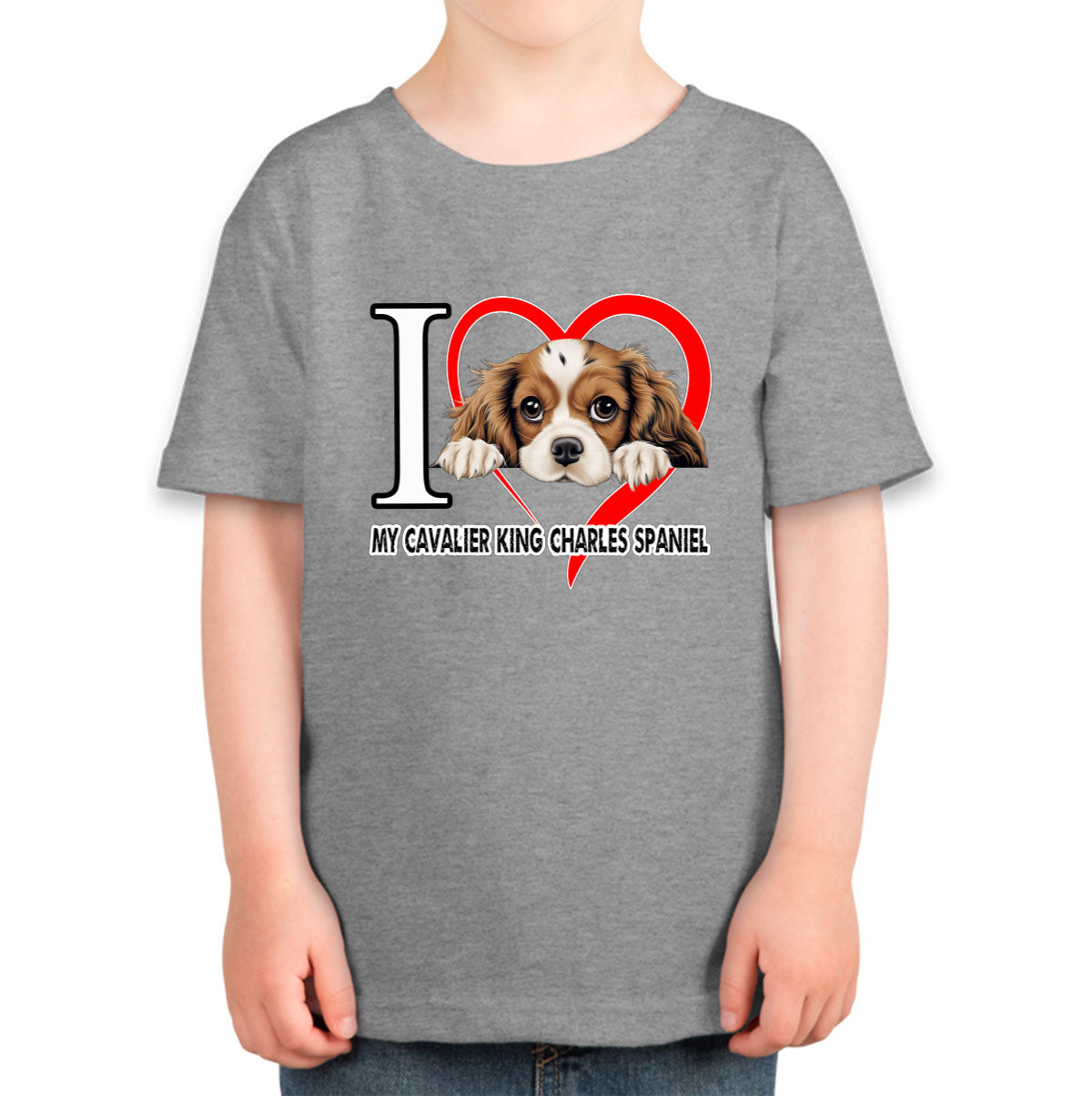 I Love My Cavalier King Charles Spaniel Dog Toddler T-shirt
