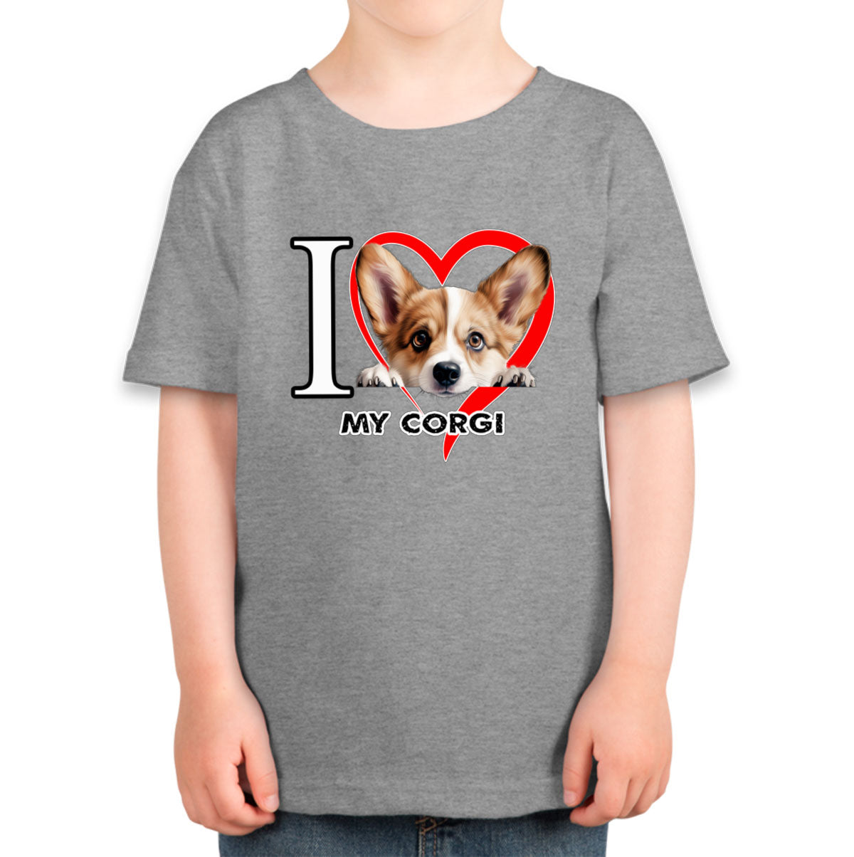 I Love My Corgi Dog Toddler T-shirt