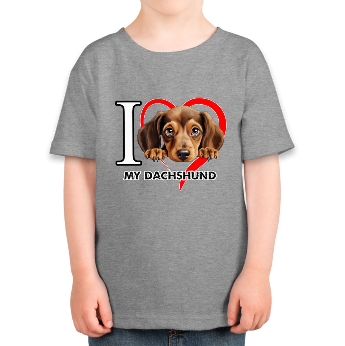 I Love My Dachshund Dog Toddler T-shirt