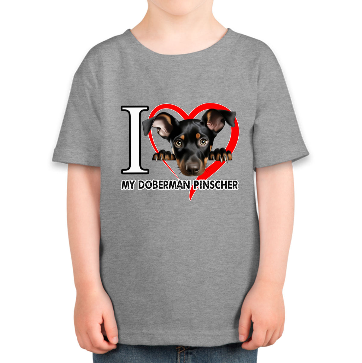 I Love My Miniature Pinscher Dog Toddler T-shirt