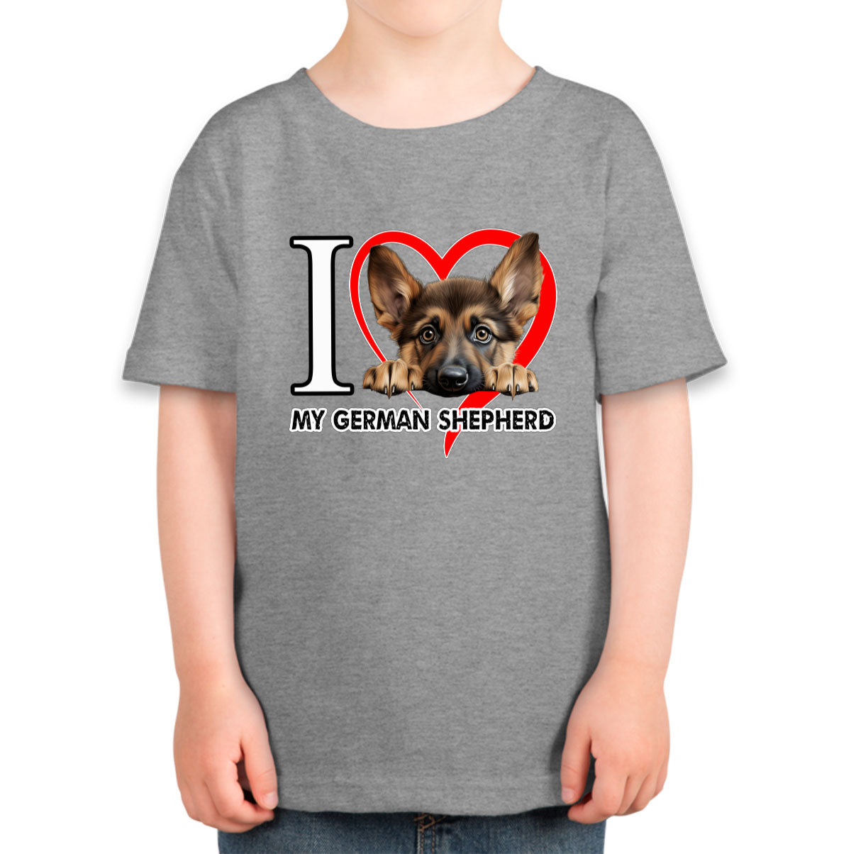 I Love My German Shepherd Dog Toddler T-shirt
