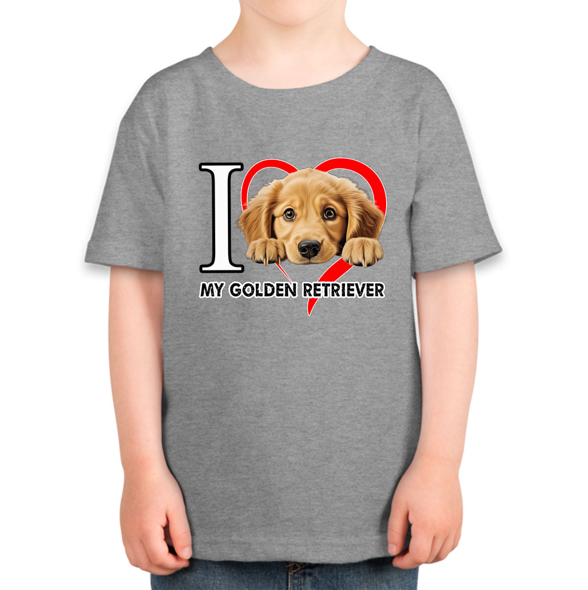 I Love My Golden Retriever Dog Toddler T-shirt