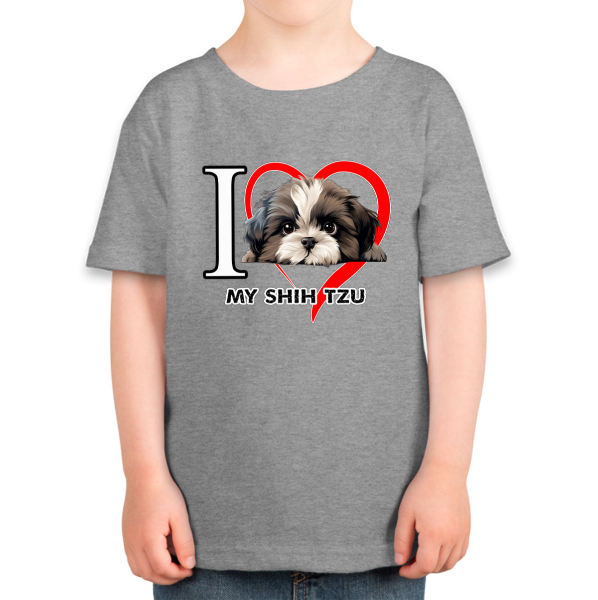 I Love My Shihtzu Dog Toddler T-shirt