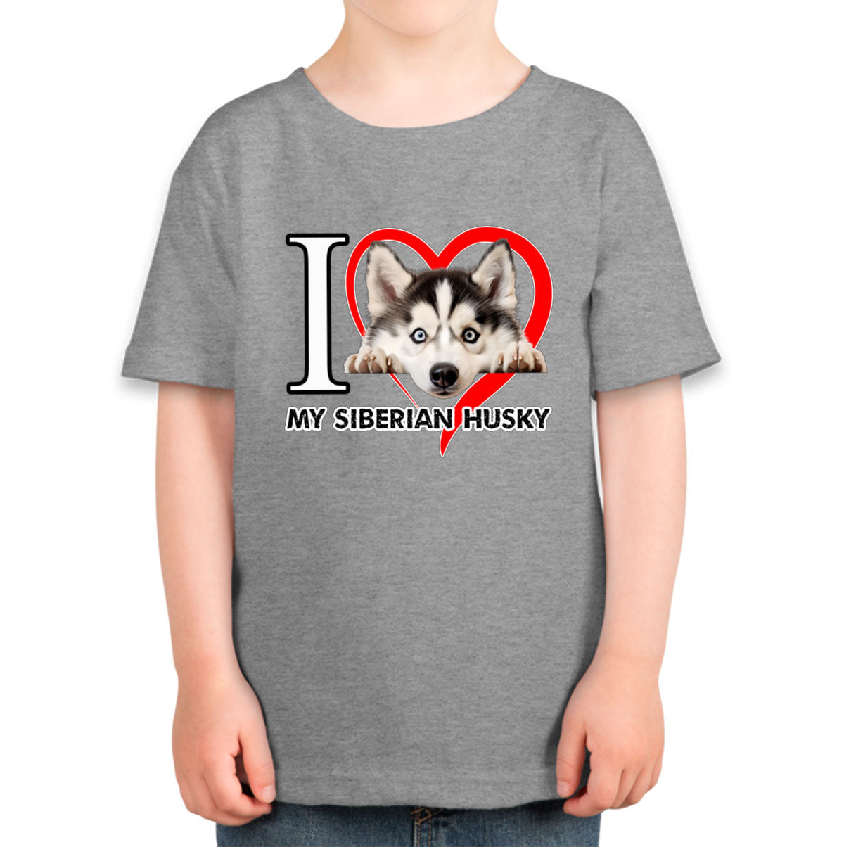 I Love My Siberian Husky Dog Toddler T-shirt