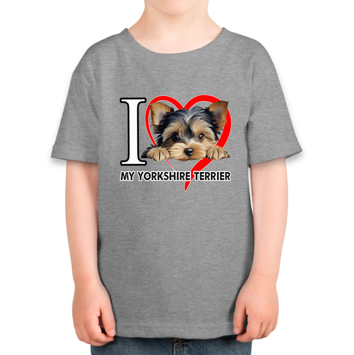 I Love My Yorkshire Terrier Dog Toddler T-shirt