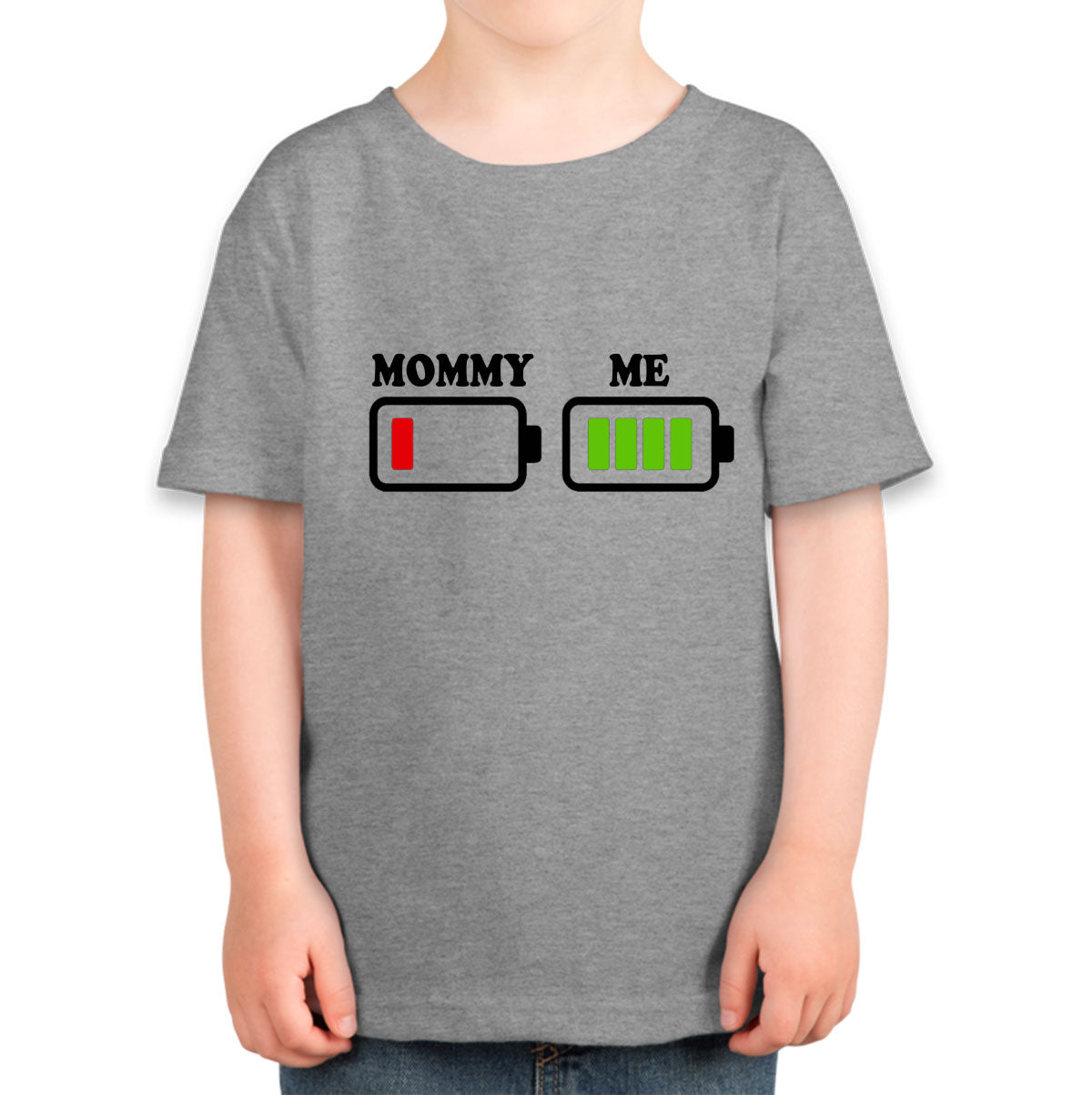 Mommy And Me Battery Level Toddler T-shirt