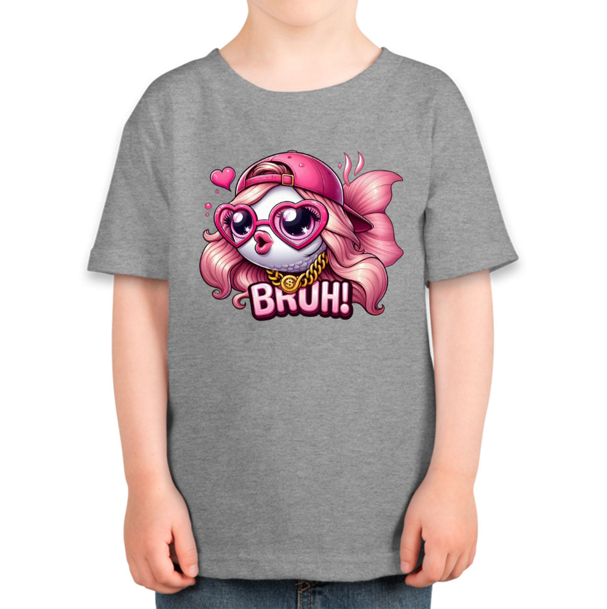 Pink Bass Fishing Toddler T-shirt