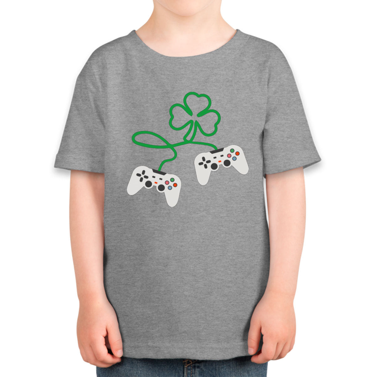 Shamrock Video Gamer St. Patrick's Day Toddler T-shirt