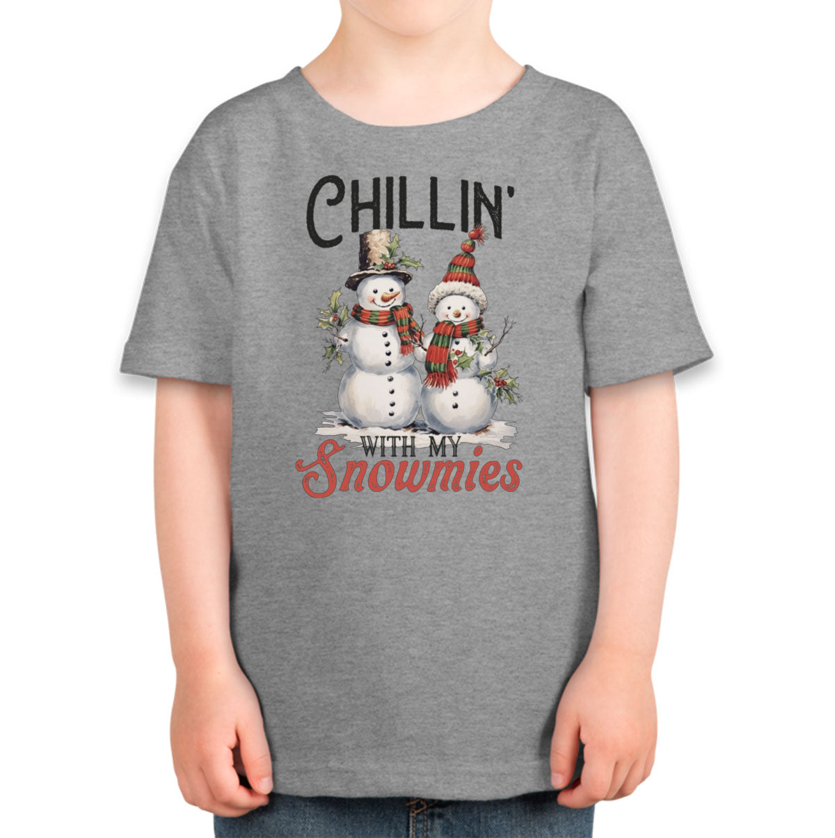 Chillin' With My Snowmies Christmas Toddler T-shirt