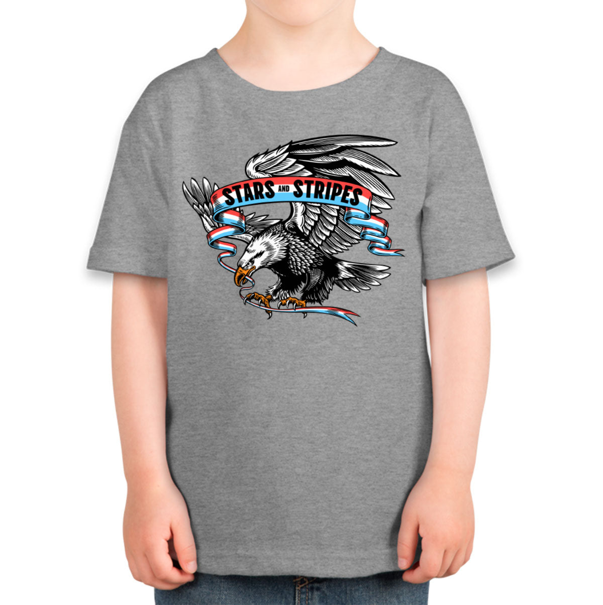 Stars And Stripes American Eagle Patriotic Toddler T-shirt