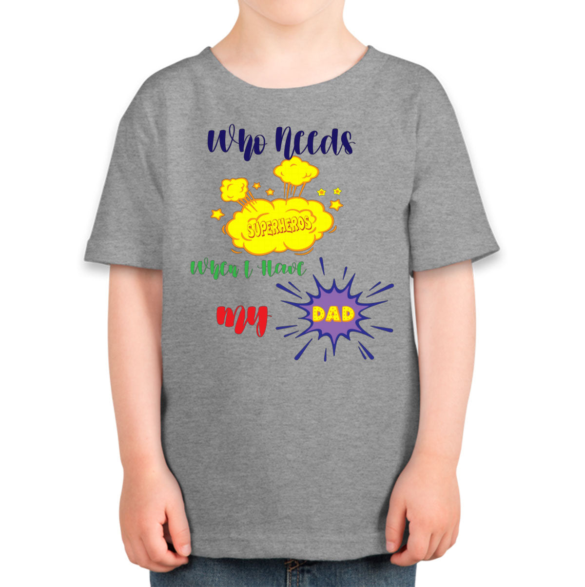 Superhero Dad Father's Day Toddler T-shirt