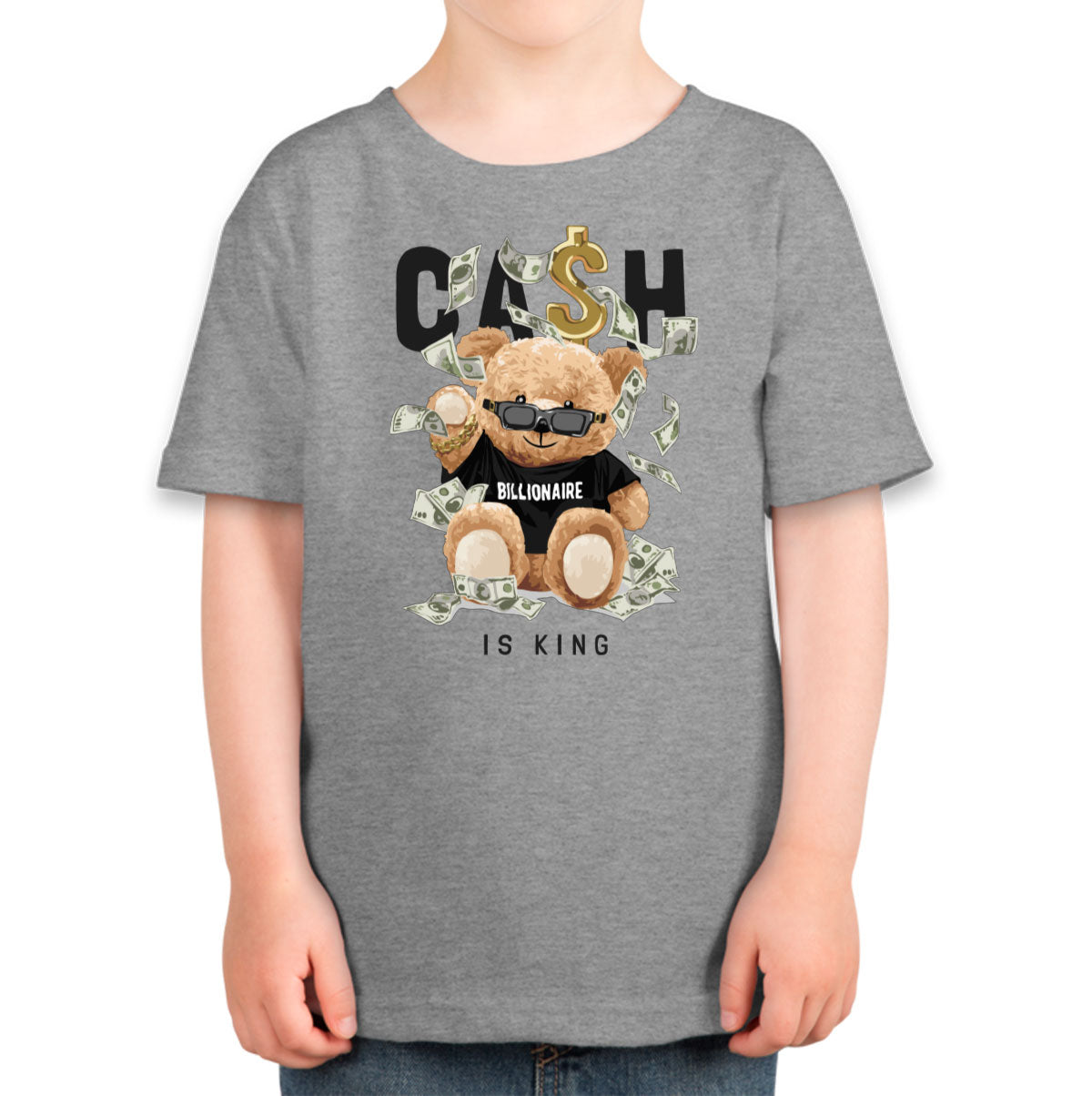 Teddy Bear Cash Billionaire Toddler T-shirt