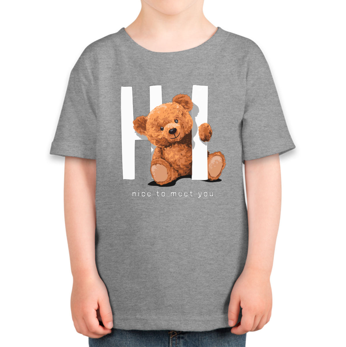 Teddy Bear Hi Toddler T-shirt
