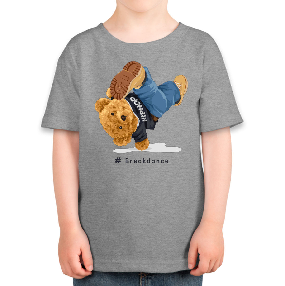 Teddy Bear Hiphop Breakdancing Toddler T-shirt