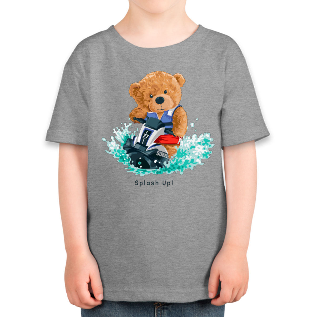 Teddy Bear Jet Ski Toddler T-shirt
