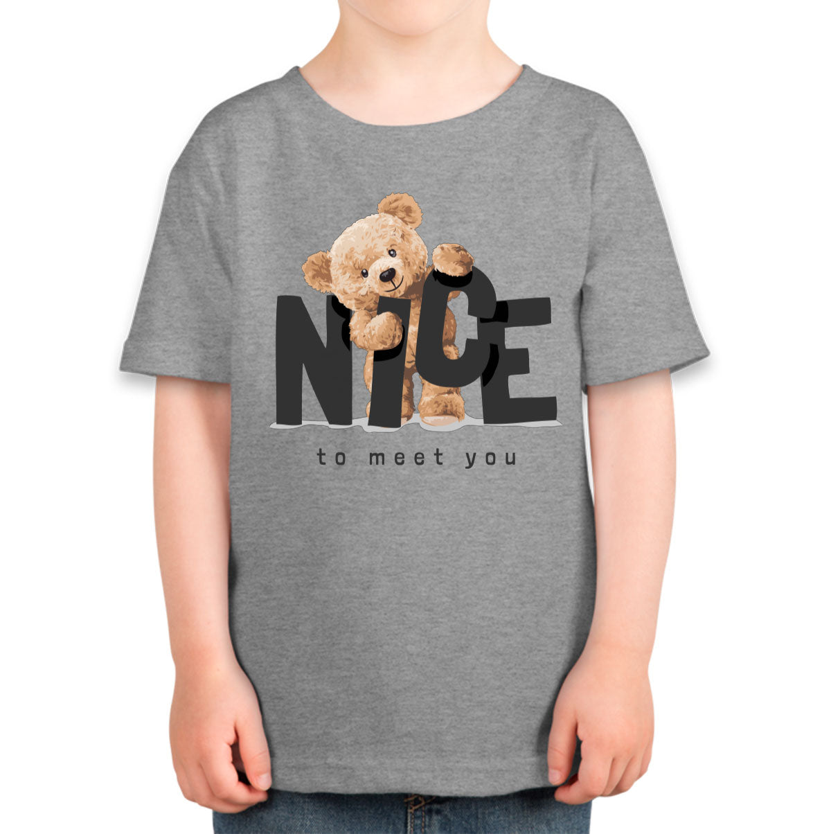 Teddy Bear Nice To Meet You Toddler T-shirt