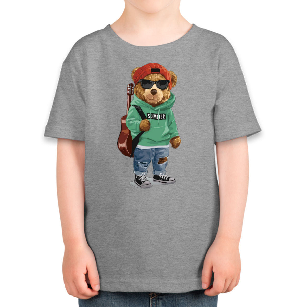 Teddy Bear Musician Toddler T-shirt