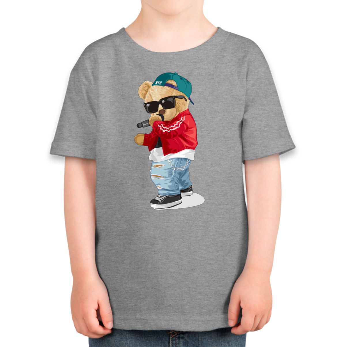 Teddy Bear Rapper Toddler T-shirt