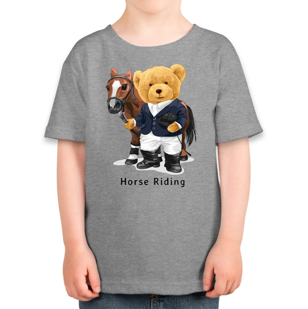 Teddy Bear Riding Toddler T-shirt