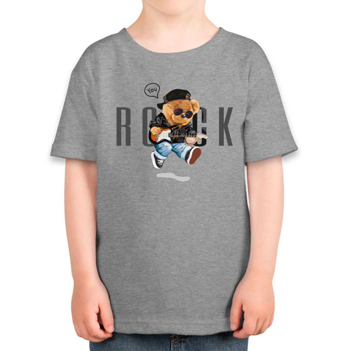 Teddy Bear Rock Toddler T-shirt