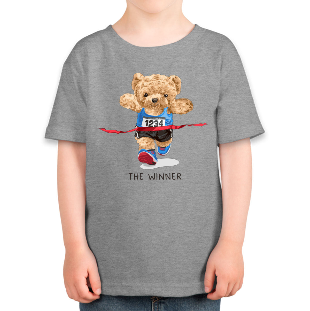 Teddy Bear Runner Toddler T-shirt