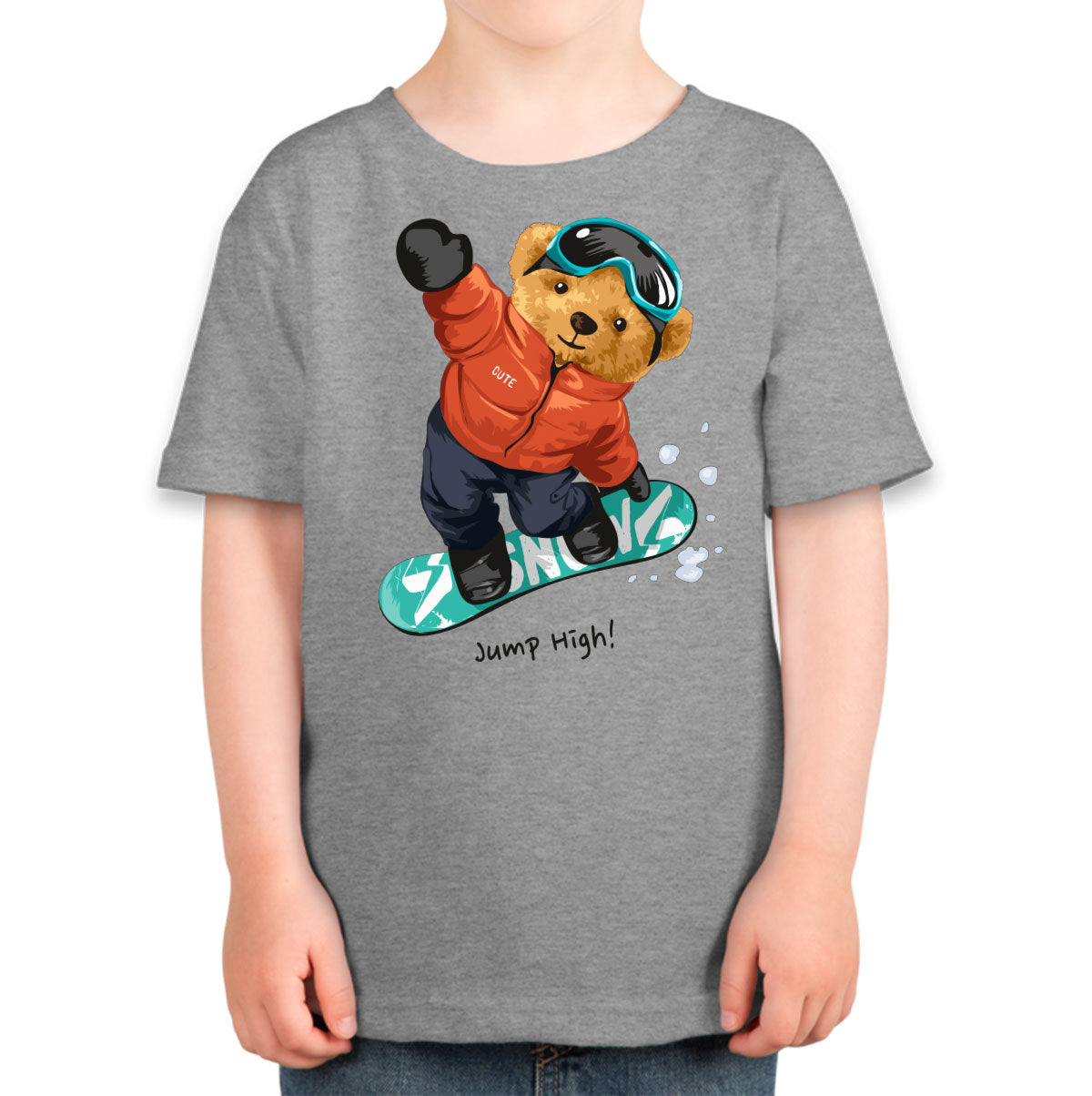 Teddy Bear Ski Board Toddler T-shirt