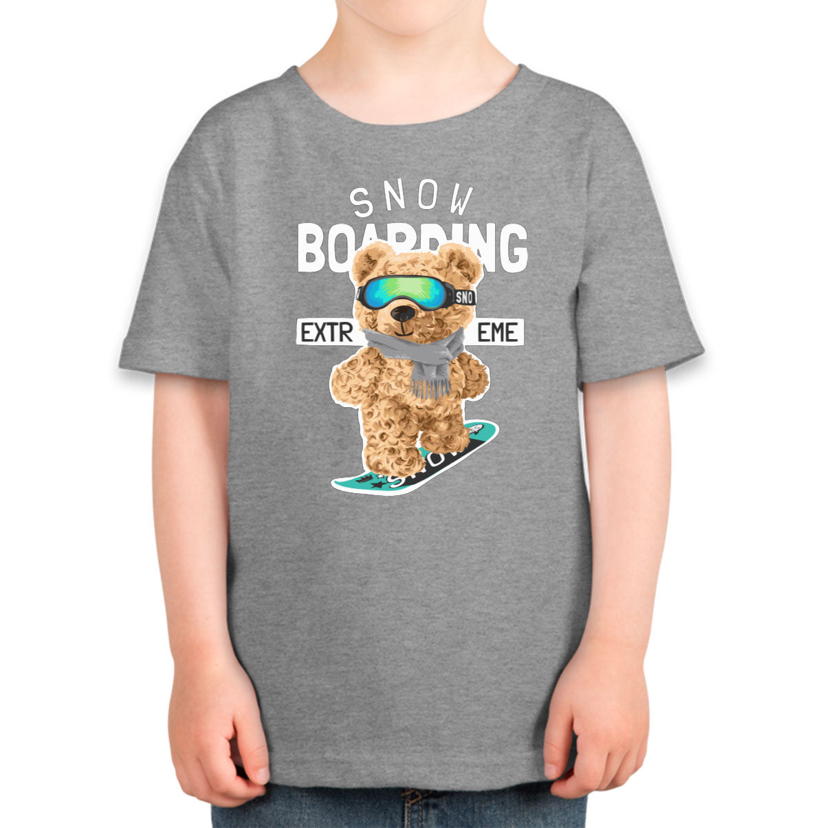 Teddy Bear Extreme Snowboarding Toddler T-shirt