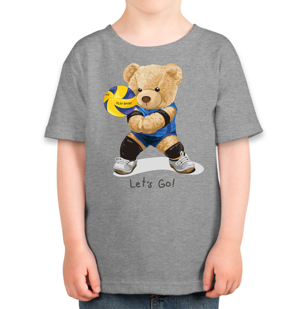 Teddy Bear Volleyball Toddler T-shirt