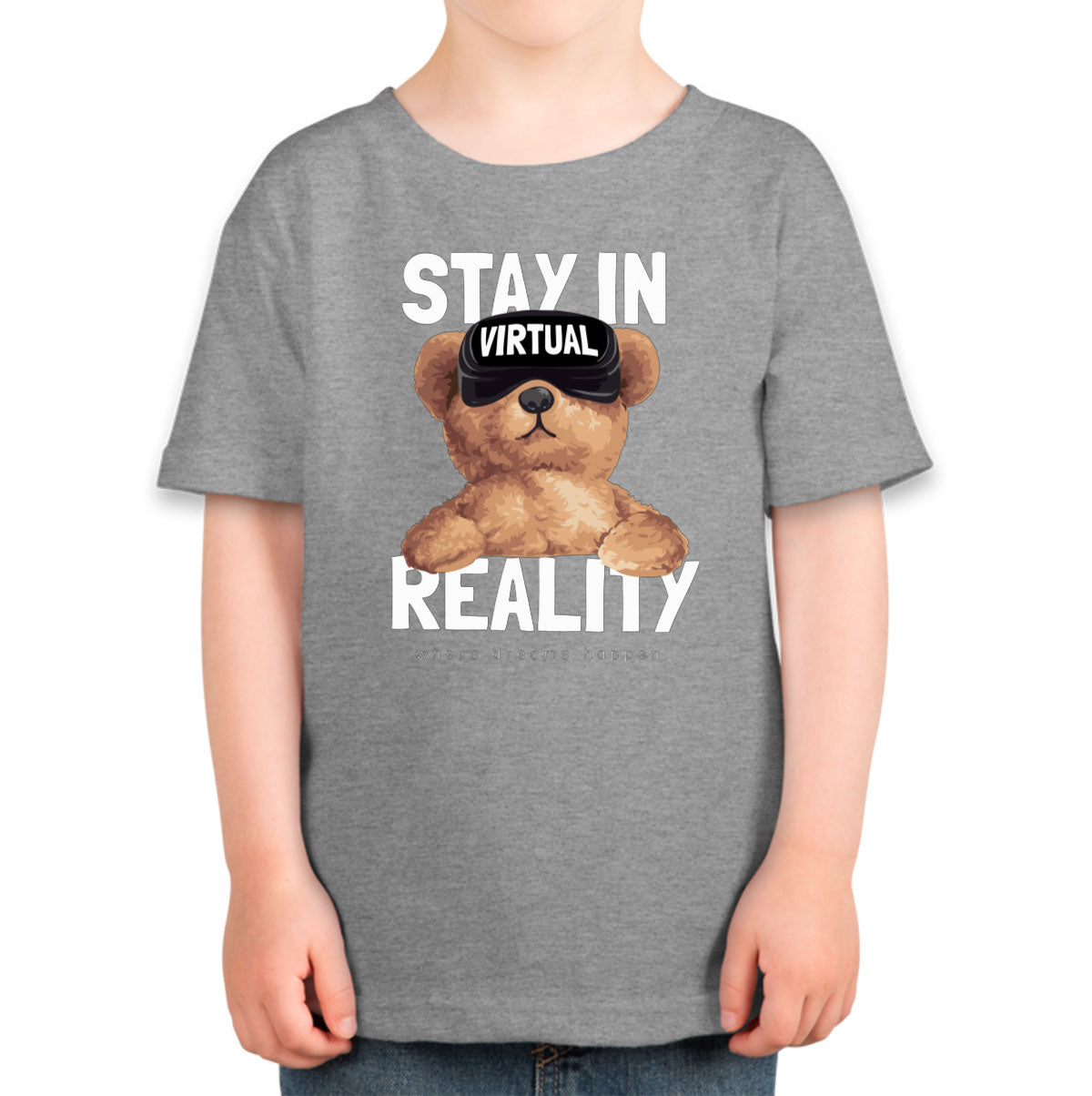 Teddy Bear Stay In VR Toddler T-shirt