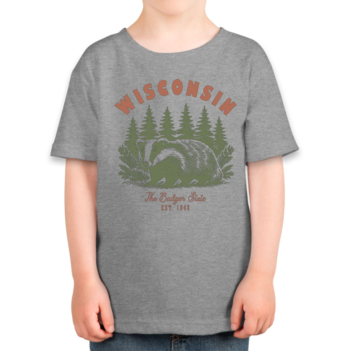 Wisconsin State Vintage Toddler T-shirt