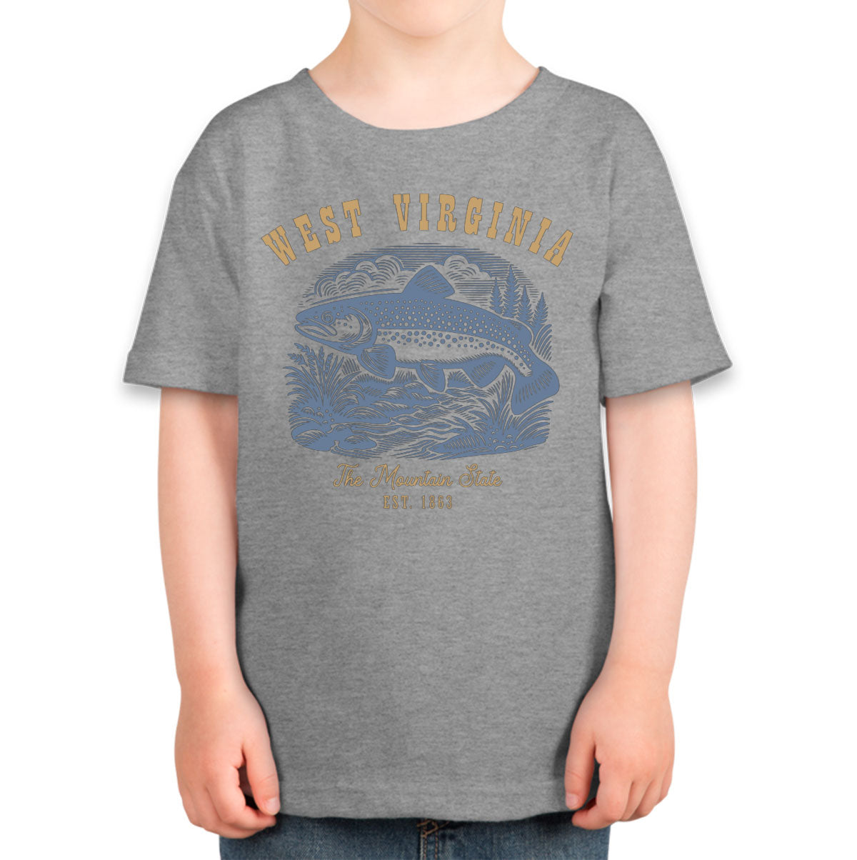 West Virginia State Vintage Toddler T-shirt