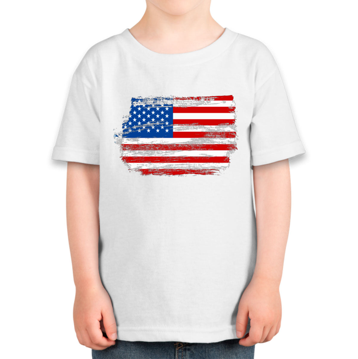 Distressed USA American Flag Toddler T-shirt