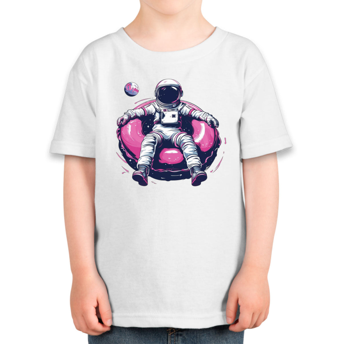 Astronaut On A Pink Float Toddler T-shirt