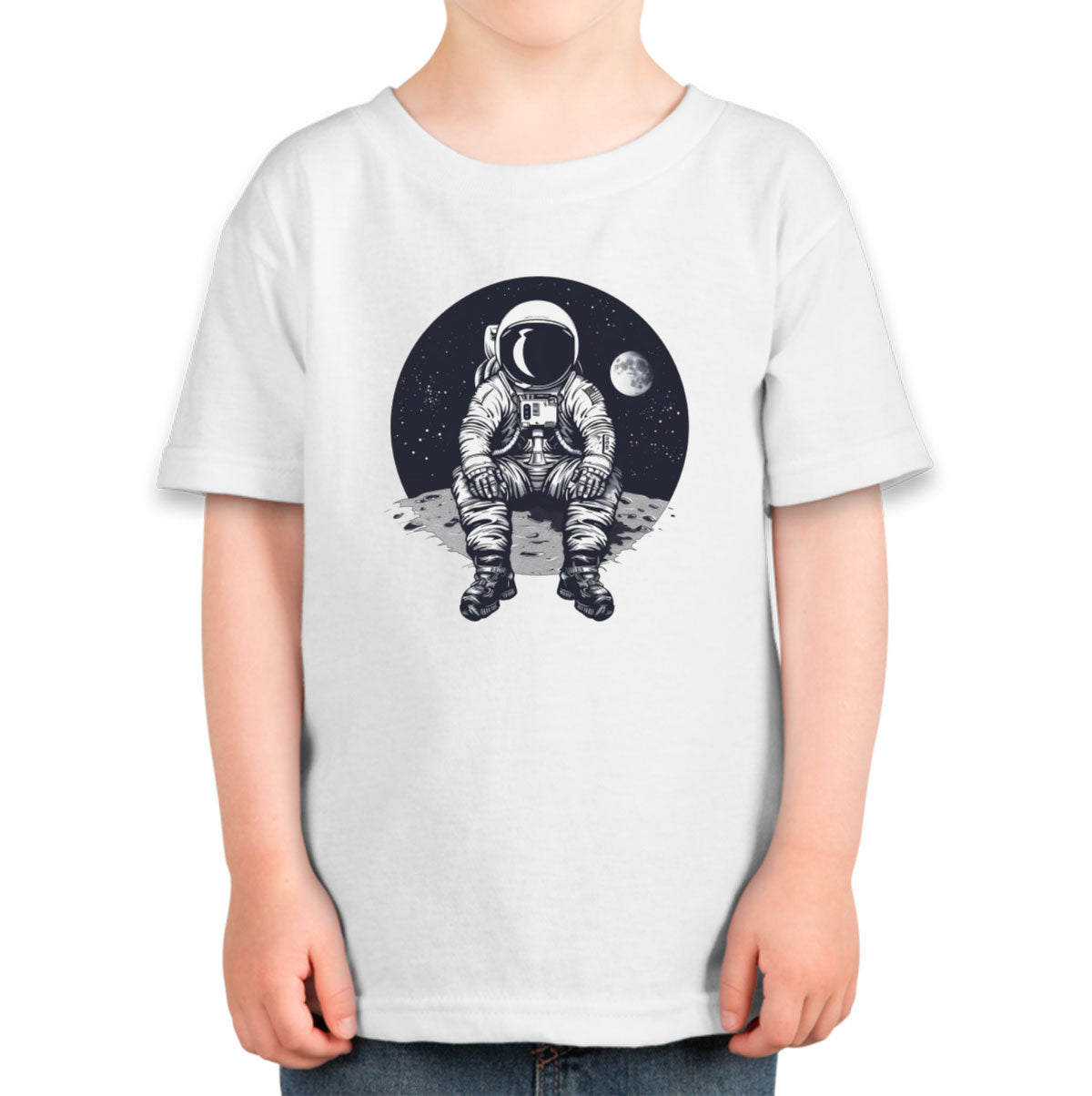 Astronaut Sitting On Moon Toddler T-shirt