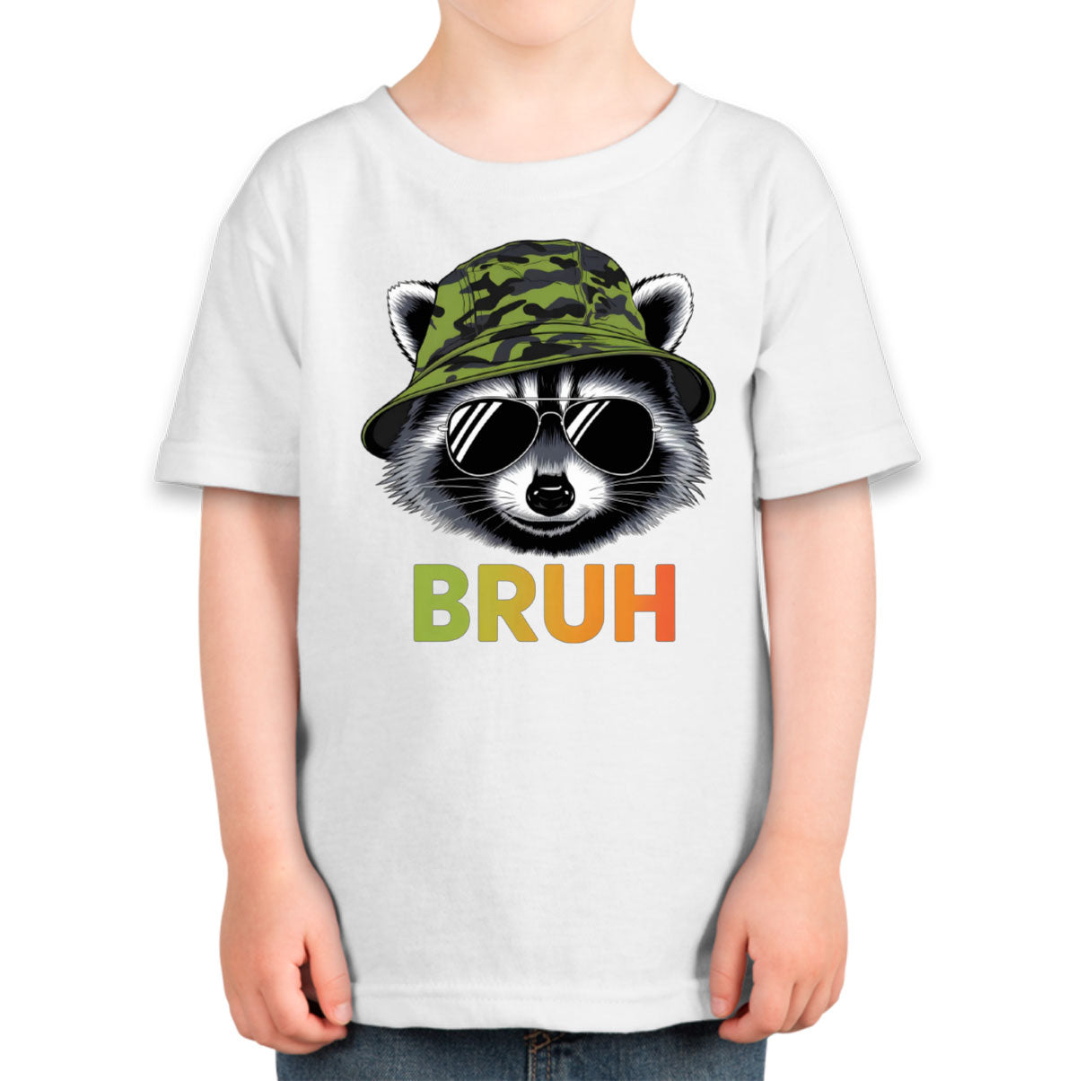 Cute Raccoon Bruh Toddler T-shirt