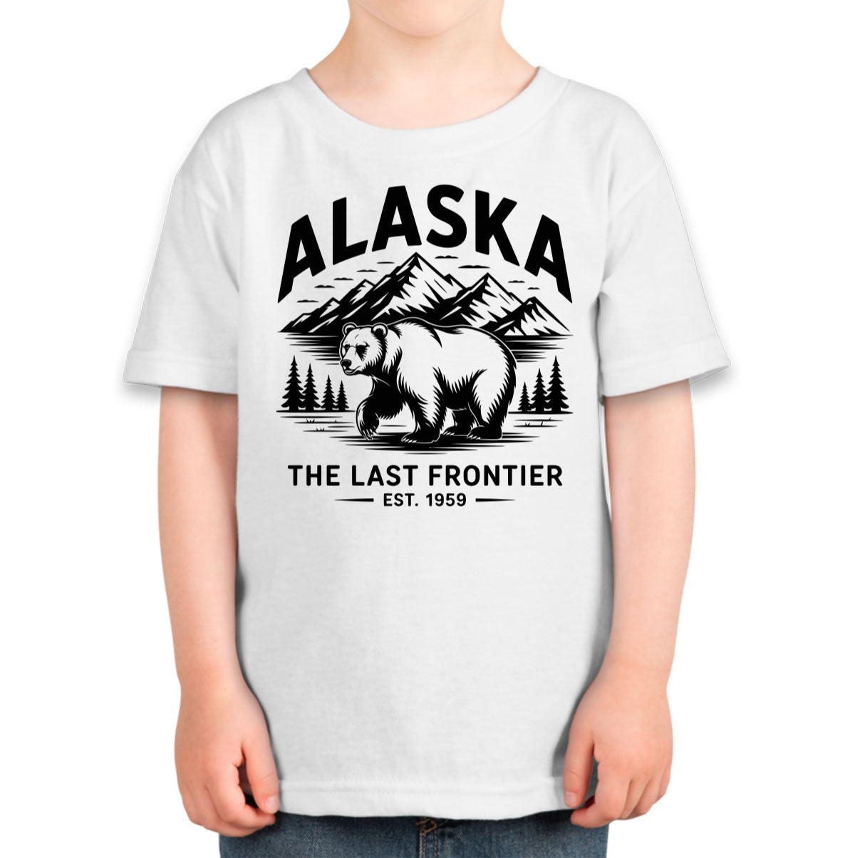 Alaska Cityscape Illustration The Last Frontier Toddler T-shirt