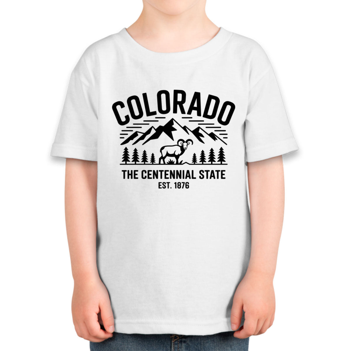 Colorado Cityscape Illustration The Centennial State Toddler T-shirt