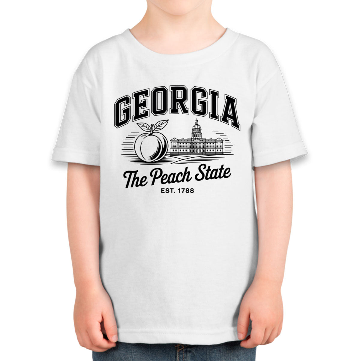 Georgia Cityscape Illustration The Peach State Toddler T-shirt