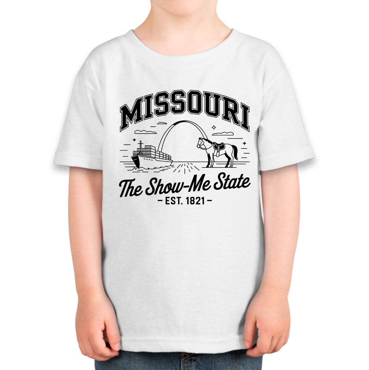 Missouri Cityscape Illustration The Show Me State Toddler T-shirt